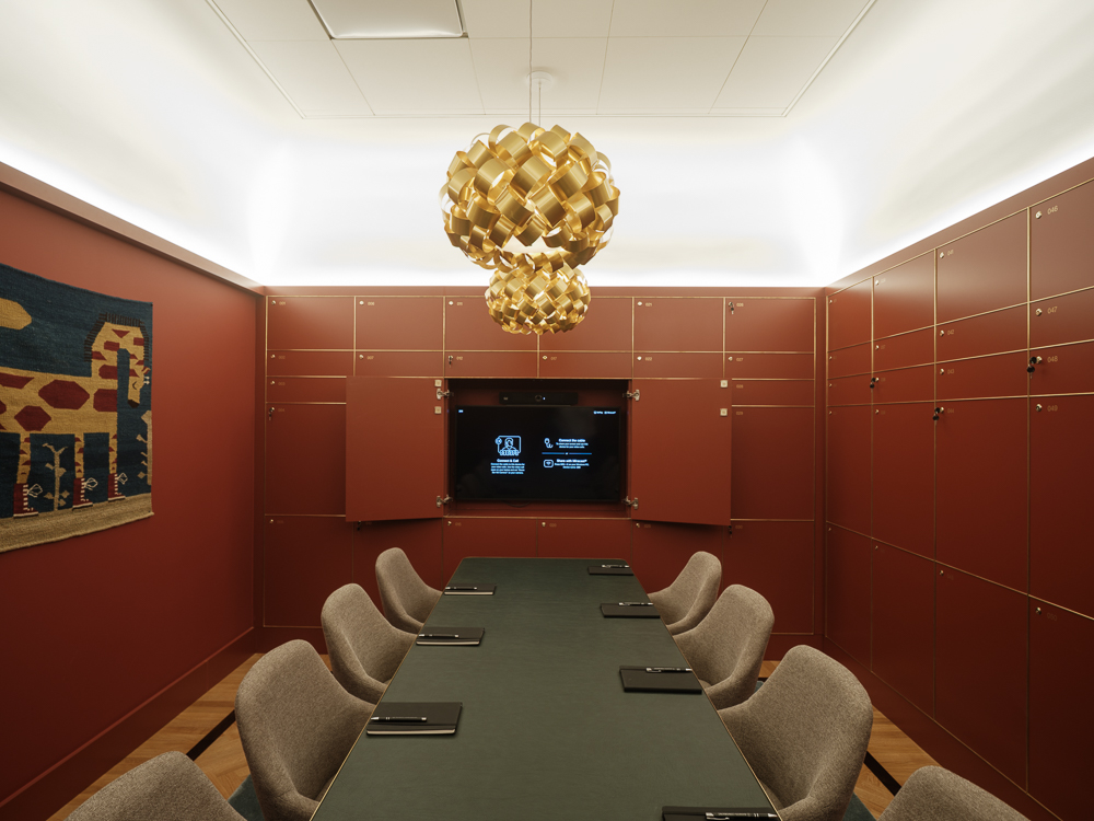 En chambre separée på banken coworking.